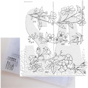 Tim Holtz Stampers Anonymous Embroidery Cling Stamp CMS486, July 2024 Release, Carnora Mesh Storage Bag