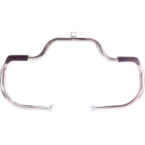 Mustache Engine Guard Highway Bars Crash Bar for Harley Davidson Fatboy Heritage Softail Springer Classic Deluxe Fat Boy Convertible CVO Cross Bones Slim S Years 2000-2017 Ref Chrome 49140-05B 05 05A