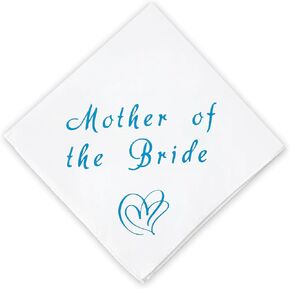 Mother of The Groom Gifts, Mother of the Bride Gifts, Wedding Handkerchief, Something Blue Gift for Bride