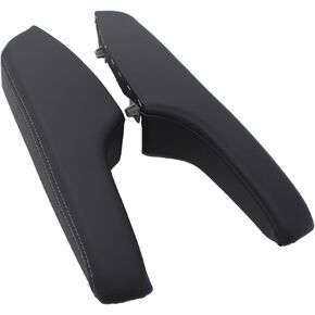 MOTOKU Front Driver and Passenger Side Door Armrest Trim Panel Black Leather for Chrysler 300 Dodge Charger 2011-2023