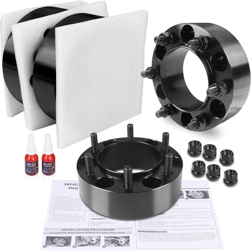 FLYCLE 6x5.5 Hubcentric Wheel Spacers 2 inch for 1995-2023 Tacoma 1989-2024 4Runner, 6x139.7mm Wheel Spacer with 12x1.5 Studs 106mm Bore for Tundra FJ Cruiser Fortuner Sequoia GX460 GX470 in Saudi Arabia