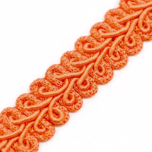 1/2-Inch Braid Trim (25 Yard Roll) | BR-708-19 Orange in Saudi Arabia