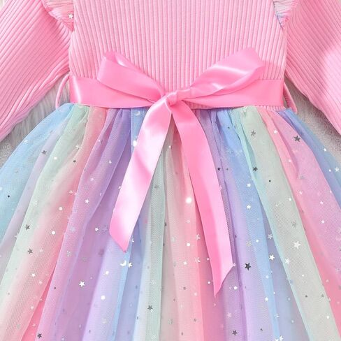 Toddler Girl Long Sleeve Tulle Dress 1-5 Years in Saudi Arabia