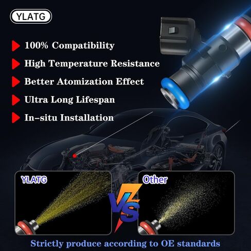 حاقن الوقود لفورد إسكيب 2009-2012، فيوجن 2009-2012. لمازدا تريبيوت 2009-2011. لميركوري مارينر 2009-2011، ميلان 2010-2011 3.0L 0280158189 (6 قطعة) in Kuwait