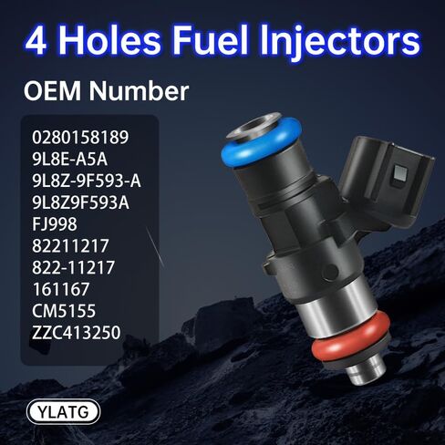 حاقن الوقود لفورد إسكيب 2009-2012، فيوجن 2009-2012. لمازدا تريبيوت 2009-2011. لميركوري مارينر 2009-2011، ميلان 2010-2011 3.0L 0280158189 (6 قطعة) in Kuwait