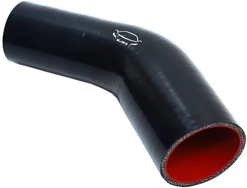 High Performance 4-Ply Reinforced 3.5"-4" ID 45 Degree Elbow Reducer Coupler Silicone Hose Turbo/Intercooler/Piping (3.5''-4'', RED) in Saudi Arabia