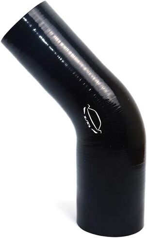 High Performance 4-Ply Reinforced 3.5"-4" ID 45 Degree Elbow Reducer Coupler Silicone Hose Turbo/Intercooler/Piping (3.5''-4'', RED) in Saudi Arabia
