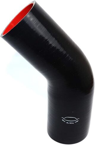 High Performance 4-Ply Reinforced 3.5"-4" ID 45 Degree Elbow Reducer Coupler Silicone Hose Turbo/Intercooler/Piping (3.5''-4'', RED) in Saudi Arabia
