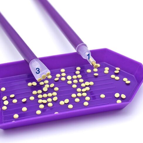 37 قطعة من مجموعات أدوات الرسم الفني الماسي 5D، SENHAI Diamond أدوات الرسم الفني ومجموعات الملحقات مع أقلام الغراء والطين الماسي ودرج تنظيم فرز الخرز للرسم الفني الماسي DIY Craft in Kuwait