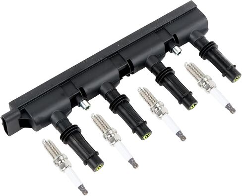 UF669 Ignition Coil + 4 PCS 91039 Iridium Spark Plugs Ignition Coils Pack Fits for 2013-2021 Trax, 2011-2015 Volt, 2012-2020 Sonic, 2013-2021 Encore 1.4L, Coil Pack Set Aftermarket Parts in Saudi Arabia