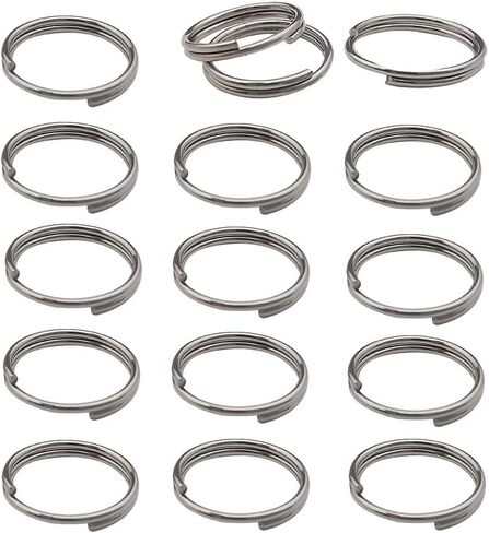 500pcs Stainless Steel Split Rings Double Loop Jump Rings Mini Connector Key Rings for Jewelry Making Necklaces Bracelet Earrings (0.7x8mm-12651) in Kuwait