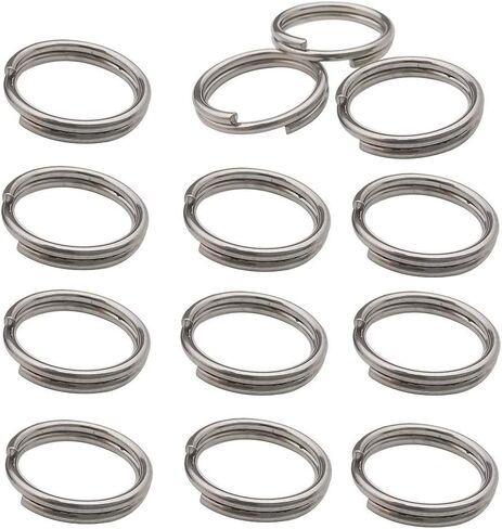 500pcs Stainless Steel Split Rings Double Loop Jump Rings Mini Connector Key Rings for Jewelry Making Necklaces Bracelet Earrings (0.7x8mm-12651) in Kuwait