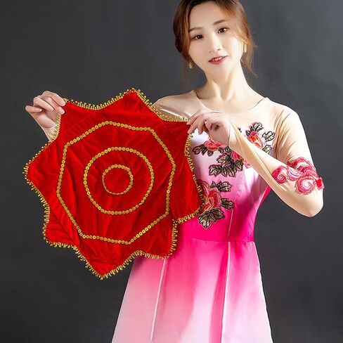 قطعتان من منديل الرقص مناديل الرقص الصينية لأداء دوار دعائم رقص يانغكو التقليدية xcm مهرجان الربيع وديكور السنة الجديدة in Kuwait