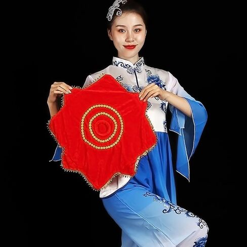 قطعتان من منديل الرقص مناديل الرقص الصينية لأداء دوار دعائم رقص يانغكو التقليدية xcm مهرجان الربيع وديكور السنة الجديدة in Kuwait
