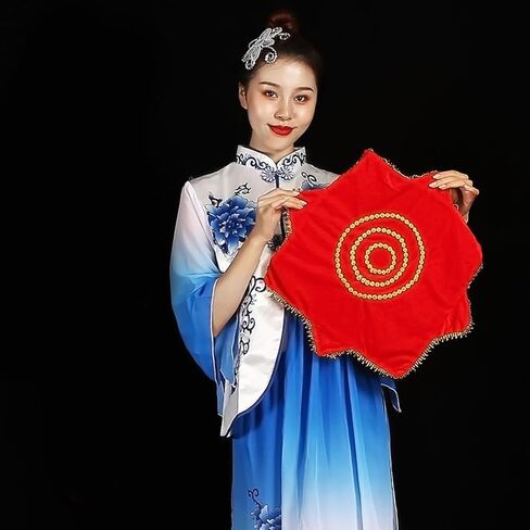 قطعتان من منديل الرقص مناديل الرقص الصينية لأداء دوار دعائم رقص يانغكو التقليدية xcm مهرجان الربيع وديكور السنة الجديدة in Kuwait