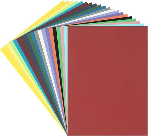 MECCANIXITY 20 Sheets Colored Cardstock, 8"x11" A4 Cardstock Paper Assorted Colors, 200gsm/75lb Card Stock Paper for DIY Arts, Scrapbooking, Card Making in Saudi Arabia