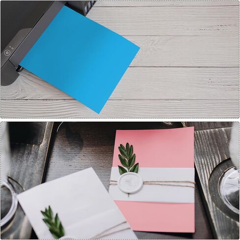 MECCANIXITY 20 Sheets Colored Cardstock, 8"x11" A4 Cardstock Paper Assorted Colors, 200gsm/75lb Card Stock Paper for DIY Arts, Scrapbooking, Card Making in Saudi Arabia