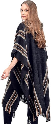 Alpaca Hooded Poncho for Women - Warm and soft - Cloak Cape Shawl in Kuwait
