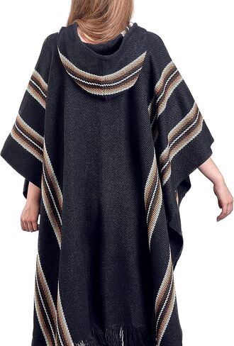 Alpaca Hooded Poncho for Women - Warm and soft - Cloak Cape Shawl in Kuwait