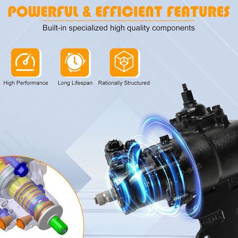 مجموعة علبة تروس توجيه الطاقة PANGOLIN 27-8405 متوافقة مع Nissan D21 1986-1994 Pickup 1992-1999 L4 2.4L RWD فقط؛ استبدل OE 278405، 4920011G00 in Saudi Arabia