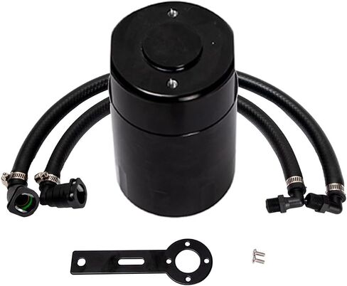 HY-SPEED 3OZ علبة التقاط الزيت فاصل زيت الهواء متوافق مع 2021 2022 2023 21 22 23 Ram 1500 TRX 6.2L SC جانب الركاب (أسود) in Kuwait