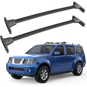 165lbs Aluminum Roof Rack Cross Bars Compatible for 2005-2012 Nissan Pathfinder Rooftop Luggage Carrier Rack for Bike Canoe Kayak Cargo Box