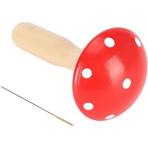 Darning Mushroom Needle Kit, Curved Handle Light Portable Darning Mushroom Widely Used Smoothing Detachable for Clothes