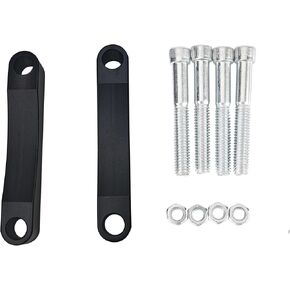 Black 23" 26" Wrap Front Fender Spacers Brackets Kit Fit for Harley Touring Road King Street Electra Glide FLH FLHT FLHX FLTR 2014-2021