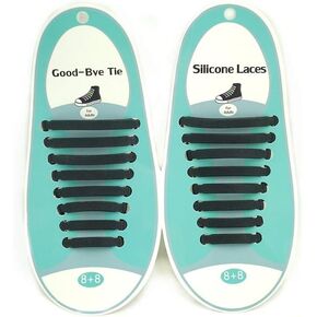 DECKER No Tie Shoelaces for Adults and Kids Silicone Elastic Tieless Shoe Lace for Sneakers