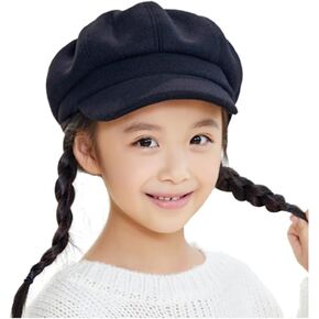 Octagonal-Newsboy-Caps Vintage-Duckbill-Brim-Beret-Hat Flat Driver Cap for Boys Girls
