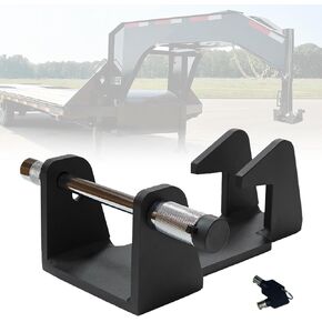 Heavy-Duty Gooseneck Trailer Lock, 2-5/16" Gooseneck Hitch Lock for Trailers, Livestock Haulers, and RVs, Fits All TL-50 Gooseneck Trailers, Including Bulldog, Stallion, Superior, T.E.M.