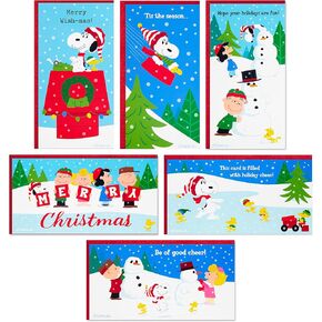 Hallmark Boxed Christmas Cards, Peanuts Gang (40 Cards with Envelopes), 1XPX2803