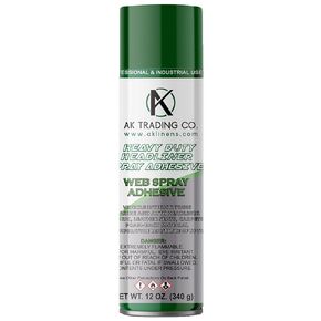 AK TRADING CO. Heavy Duty Headliner Foam Spray Adhesive 12oz - High Temperature Resistant, VOC Compliant, Clear-Drying Formula