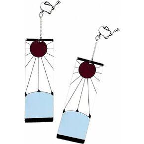 Tanjiro Earring Anime Cosplay Ear Clip Masquerade Costume Accessory Anime Character Accessories