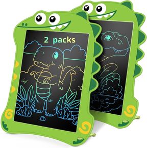 2 Packs Drawing Tablet, 8.5 Inch LCD Writing Tablet for Ages 3+ Years Old Kids-Colorful Doodle Board and Electric Drawing Pad for Leaning & Pleasure, Suitable as Present for Birthday