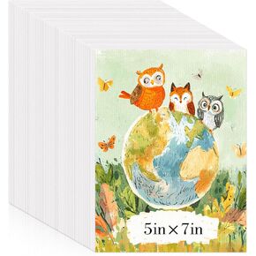 60 Sheets Gouache Paper 5 x 7 Inch, 110lb/180 GSM Gouache Paint Paper for Gouache, Acrylic, Sketching, Suitable for Kids Students Adults Artists Drawing