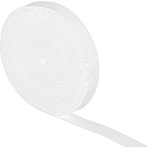JIYIN 3/5 Inch Elastic Band for Sewing, 11 Yards/10m Ultra Soft Knit Elastic Band Flat High Elasticity Elastic Strap for Sewing Waistband Pants Waists Hats Braided Stretch Strap Versatile(Black)