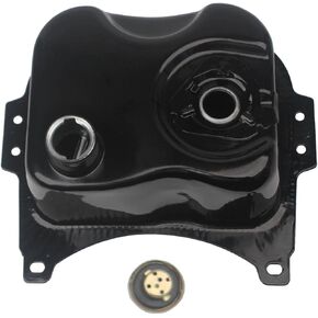 Minho Motorcycle Scooter Gas Fuel Tank in Iron Material Compatible with Chinese GY6 Scooter R9 R5 Jonway 125cc 150CC,Black color