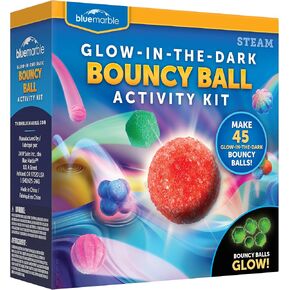 Bouncy Ball Science Kit - Make Up to 45 Glow in The Dark Bouncy Balls for Kids with 6 Colors & 5 Mold Shapes, DIY STEM Projects, Science Kit for Kids, Kids Science Projects, Ball Maker