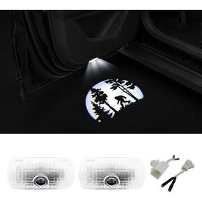 2 Pcs Car Door Logo Lights Car Projection LED Projector Door Shadow Light Welcome Light Puddle Lights Compatible for 4Runner Tundra Highlander Sequoia Venza Land Cruiser