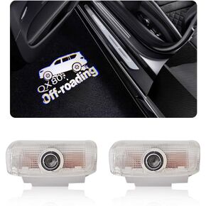 2PCS LED Car Door Logo Lights Projector Compatible with Infiniti QX80 2011-present Puddle Lights Ghost Shadow Light Kit Car Accessories (QX80)