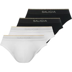 SALIGIA Men's Cotton Fashion Briefs - Stylish Urban Design, Comfortable & Breathable Underwear
