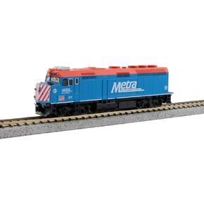 Kato USA, Inc. F40PH Chicago Metra #157 City of Palatine Model Train
