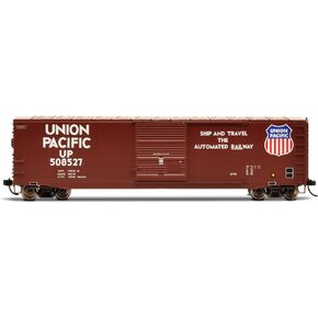 Union Pacific Railroad Box Car with Sliding Door Running Number #508527 HO Scale Train Rolling Stock HR6633C
