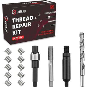 M12X1.25 Metric Thread Repair Kit, with M12X1.25X15MM Stainless Steel Insert Qty 10