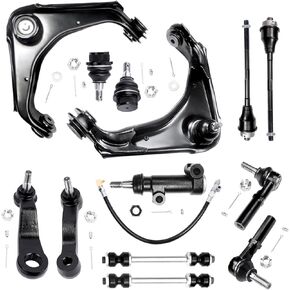 13pcs Front Upper Control Arm Ball Joints Sway Bar Tie Rod Pitman Idler Arm Suspension Kit Comaptible with Silverado Sierra 2500 3500 YUKON 2500 4WD