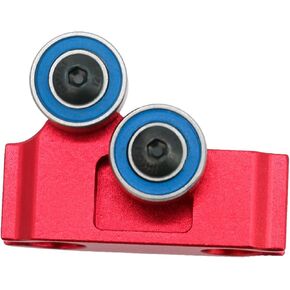 Aluminum Center Driveshaft High Speed Support Set for Arrma 1/7 Infraction, Limitless, Felony - Red, Replaces ARA311027