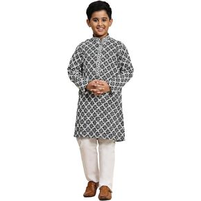 Boys Cotton Kurta Set for Kid's | Indian Ethnic Wear | Traditional Party Wear | Pack of 1 (S-255)