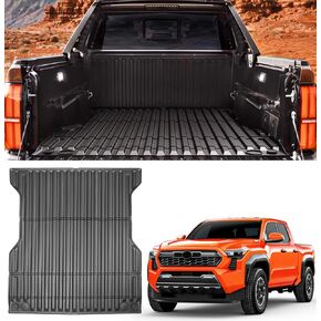Truck Bed Mat Compatible with Toyota Tacoma 2024 Accessories,Replacement TPE All-Weather 5FT Truck Bed Liner Cargo Bed Upgraded Accessories,Rear Truck Bed Thicken Liner Pickup Bed Mat
