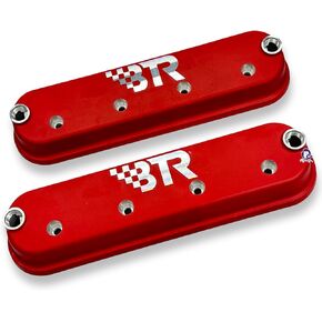 BTR LS Valve Covers Red Pair - No Coil Mounts - Cast Aluminum Brian Tooley Valvecovers 4.8 5.3 5.7 6.0 6.2 7.0 LS1 LS3 LQ4 LS7